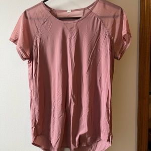 Mauve lulu workout shirt